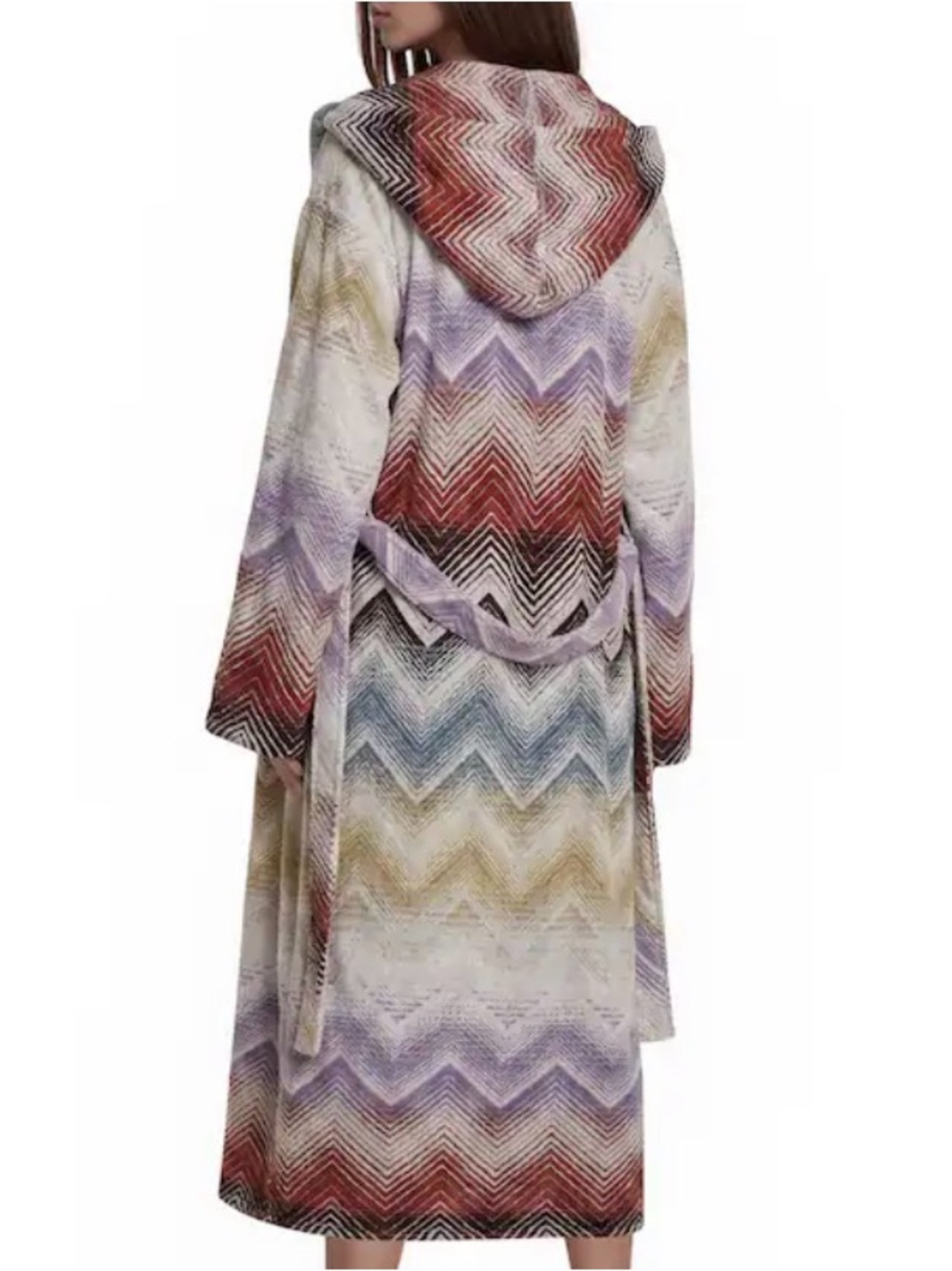 Missoni Marea Chevron Hooded Bathrobe - Picture 2 of 13